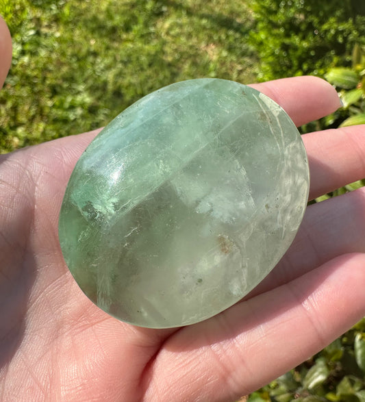 Fluorite Palm Stone #1