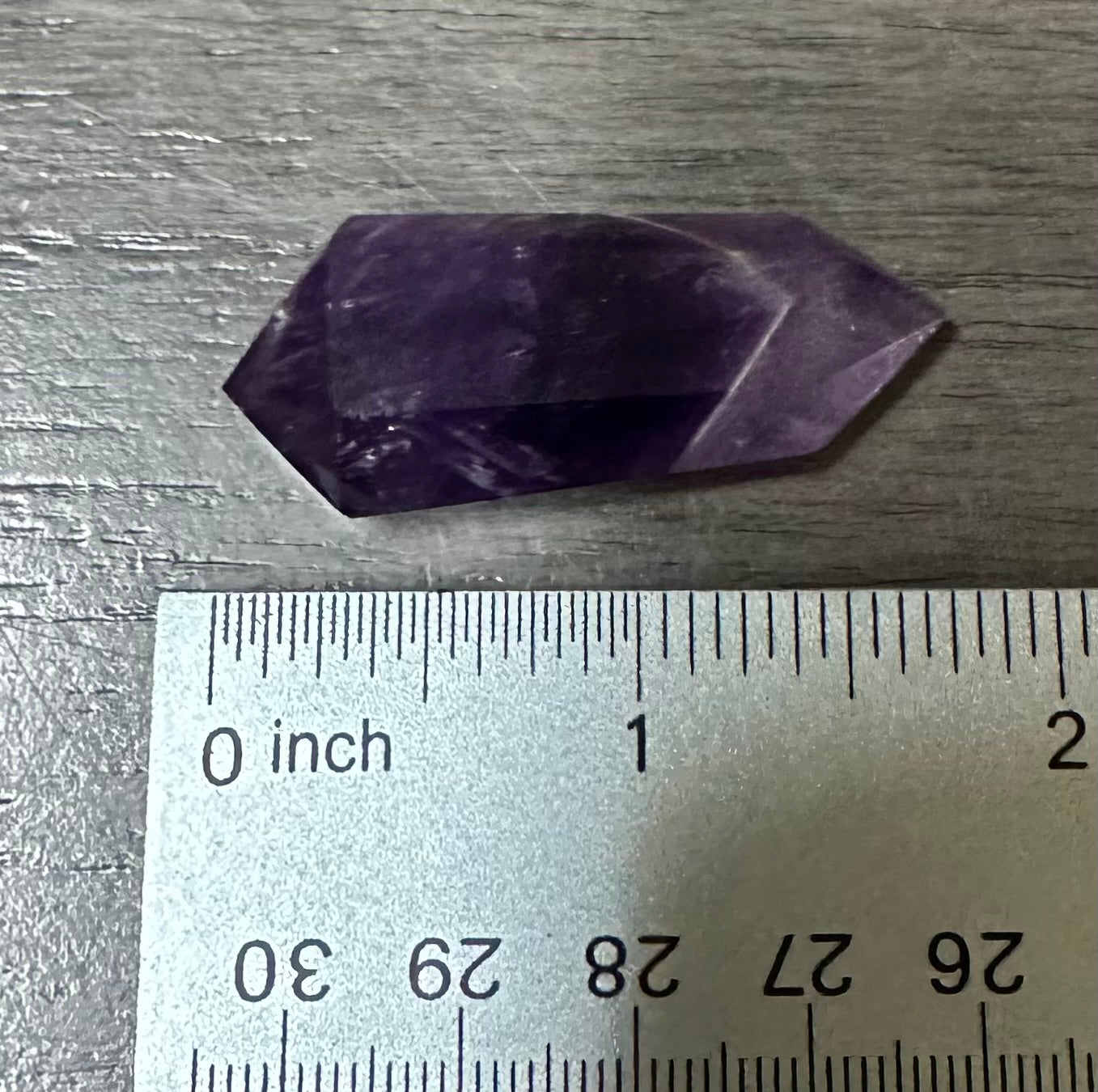 Double Terminated Phantom Amethyst Scepter Wand #25