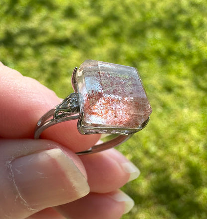 Sterling 925 Super 7 Strawberry Quartz Ring #47