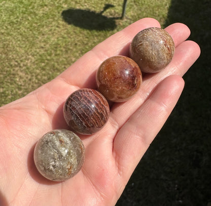 Thousand Layer Garden Quartz Spheres