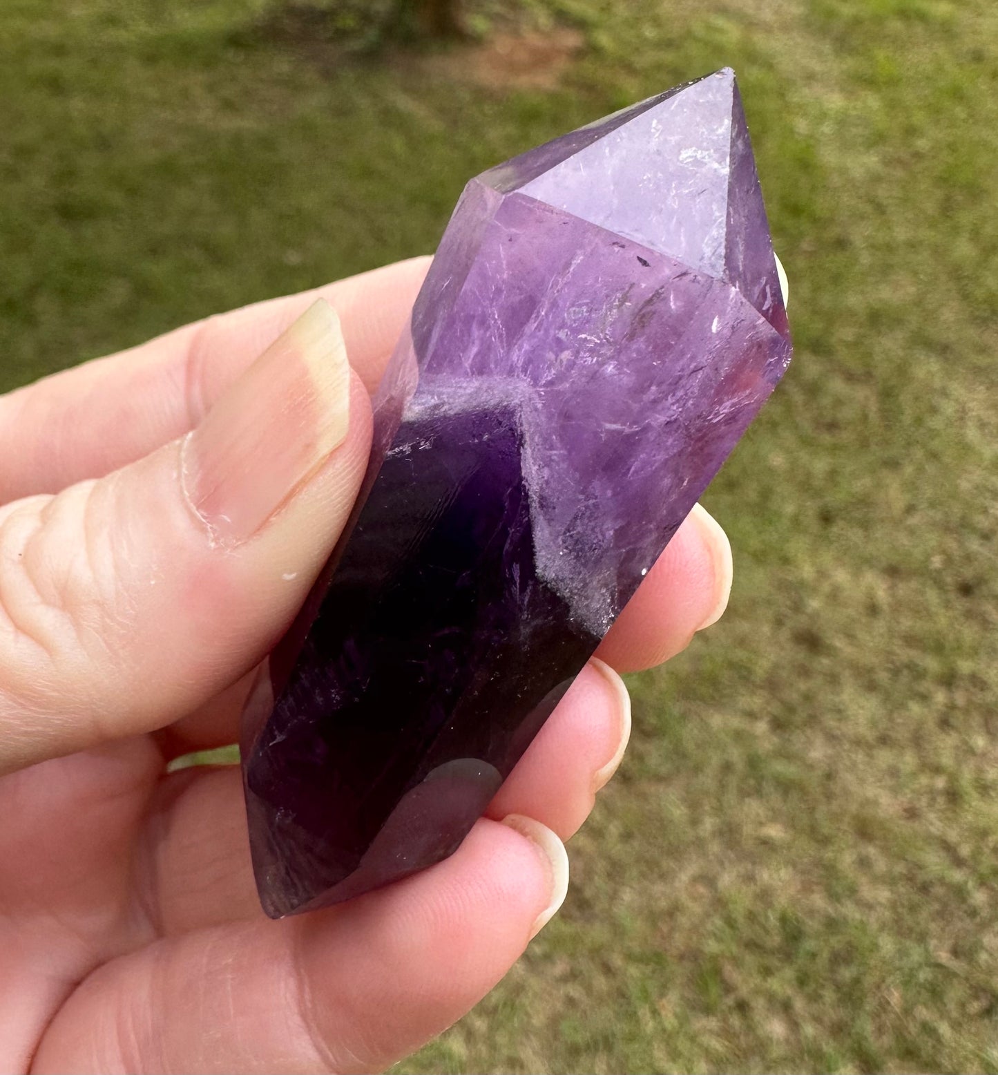 Double Terminated Phantom Amethyst Scepter Wand #21