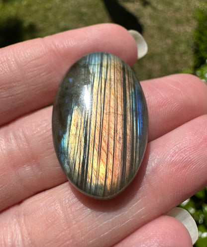 Oval Labradorite Cabochon 64a