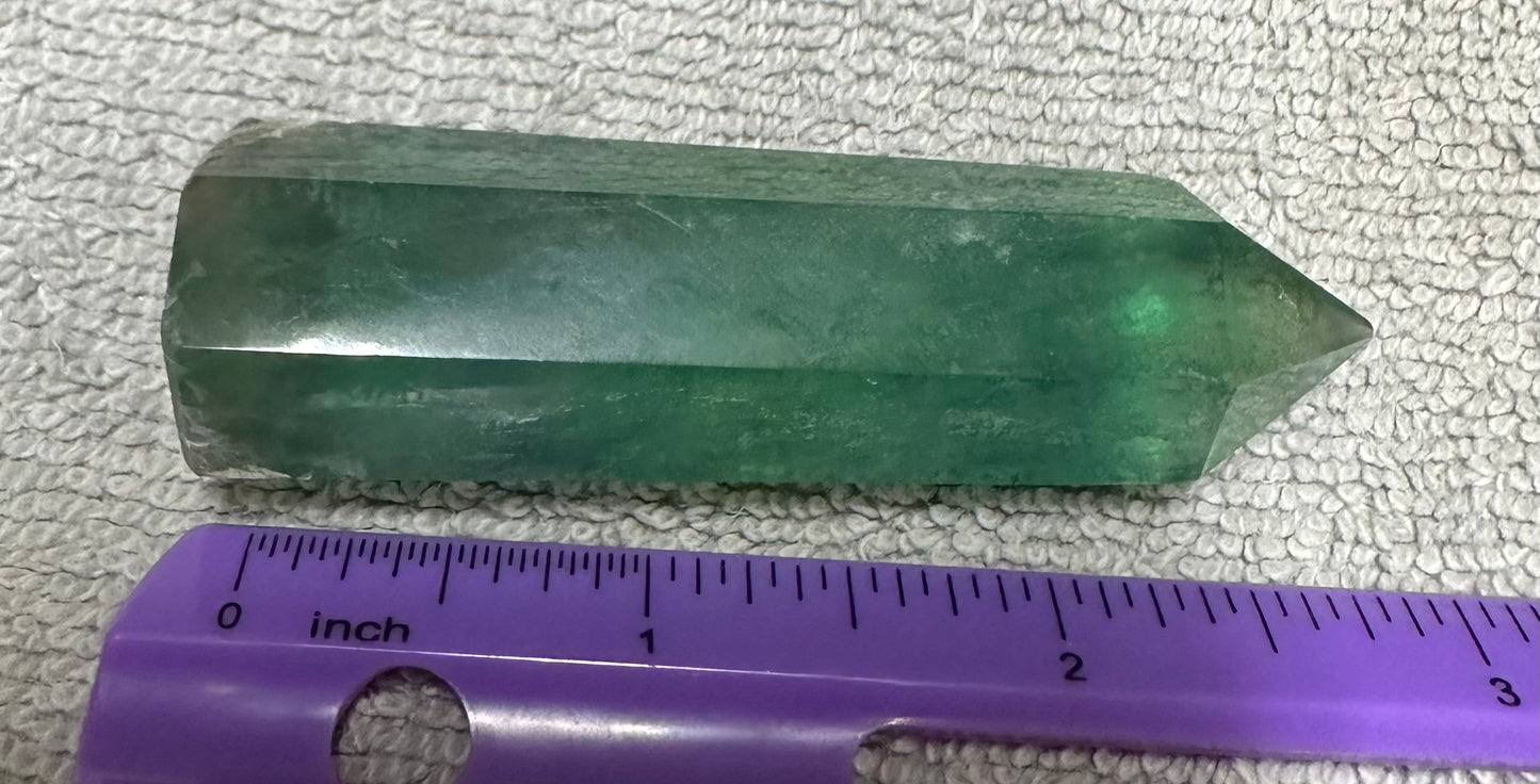 Green Fluorite Obelisk Tower #4