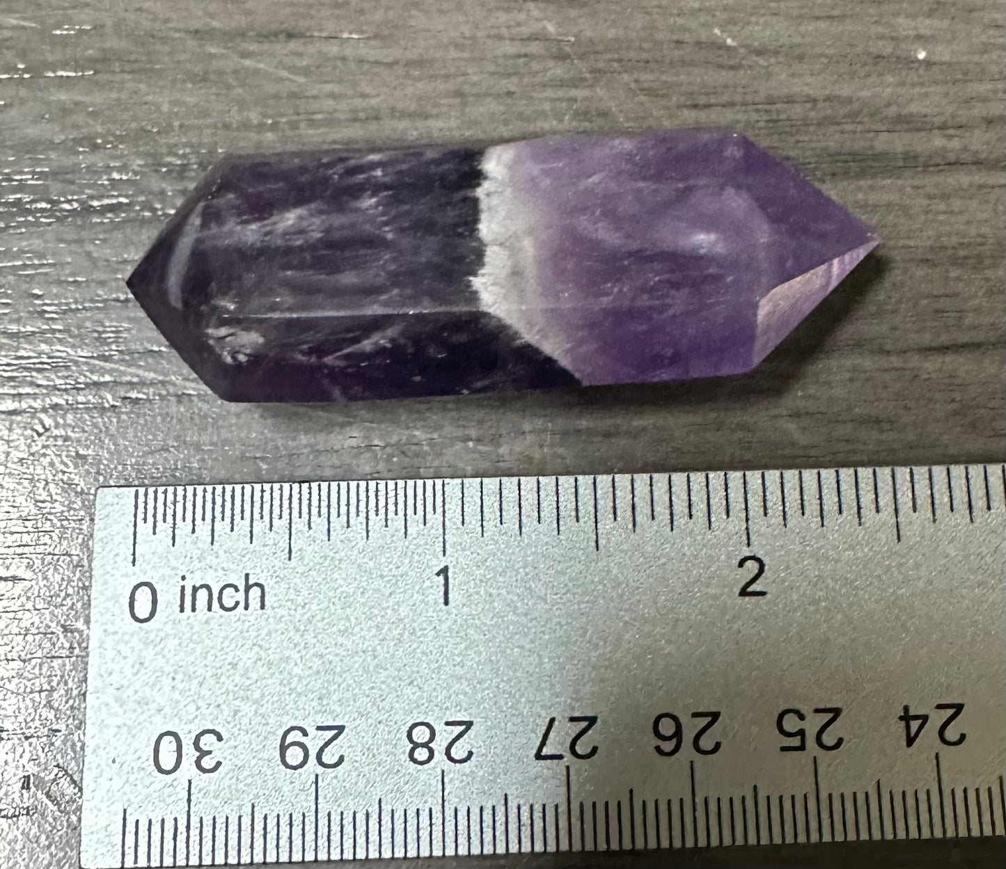 Double Terminated Phantom Amethyst Scepter Wand #17