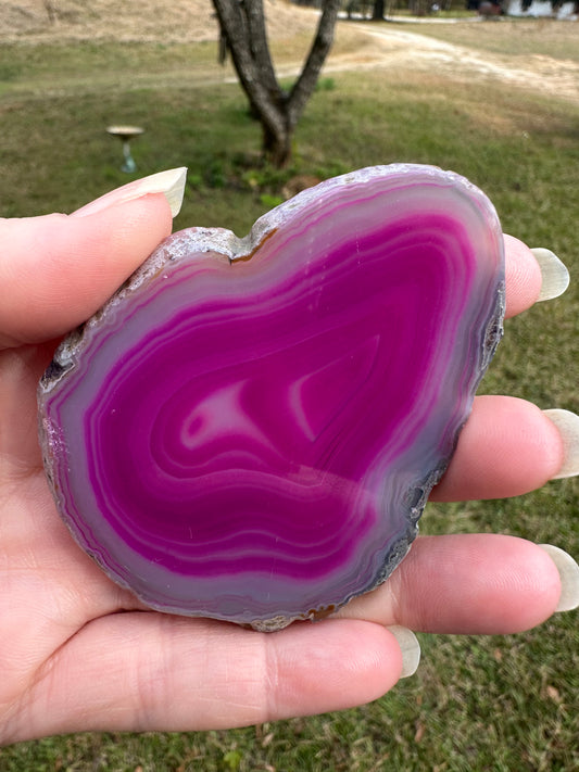 Pink Agate Slice #14