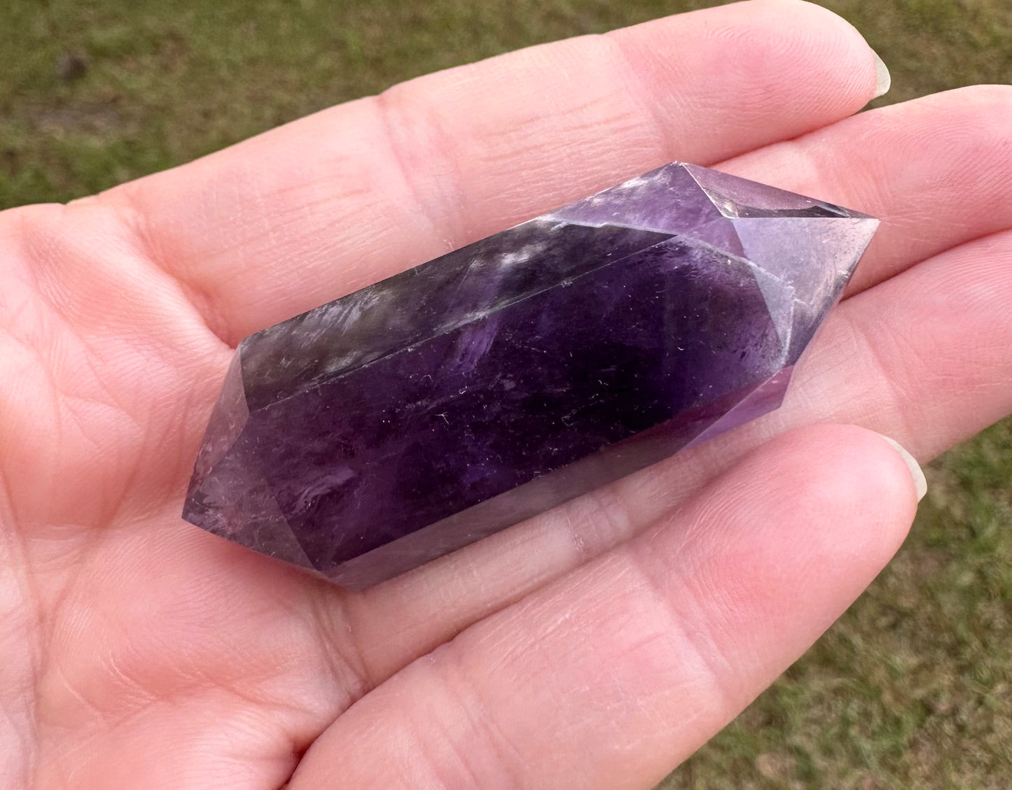 Double Terminated Phantom Amethyst Scepter Wand #20