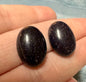 Blue Goldstone 18x13mm Cabochon Pair