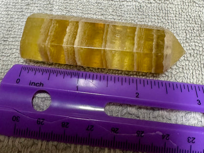 Yellow Fluorite Obelisk Tower #1