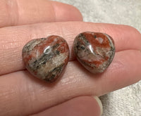 Brecciated Jasper Heart Pair