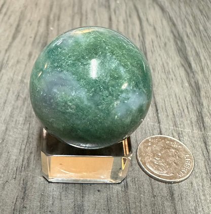 Moss Agate Sphere #24