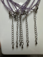 Natural 2mm Natural Amethyst Necklaces