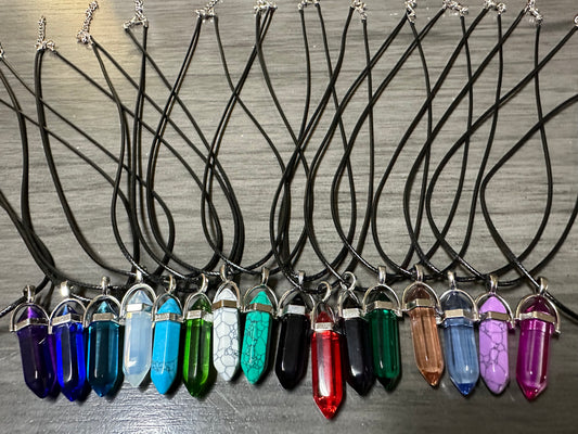 Double Terminated Pendant Necklaces