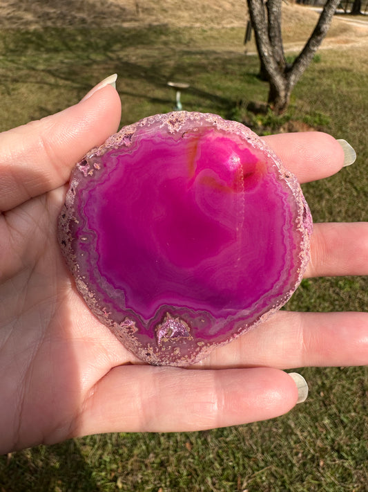 Pink Agate Slice #13