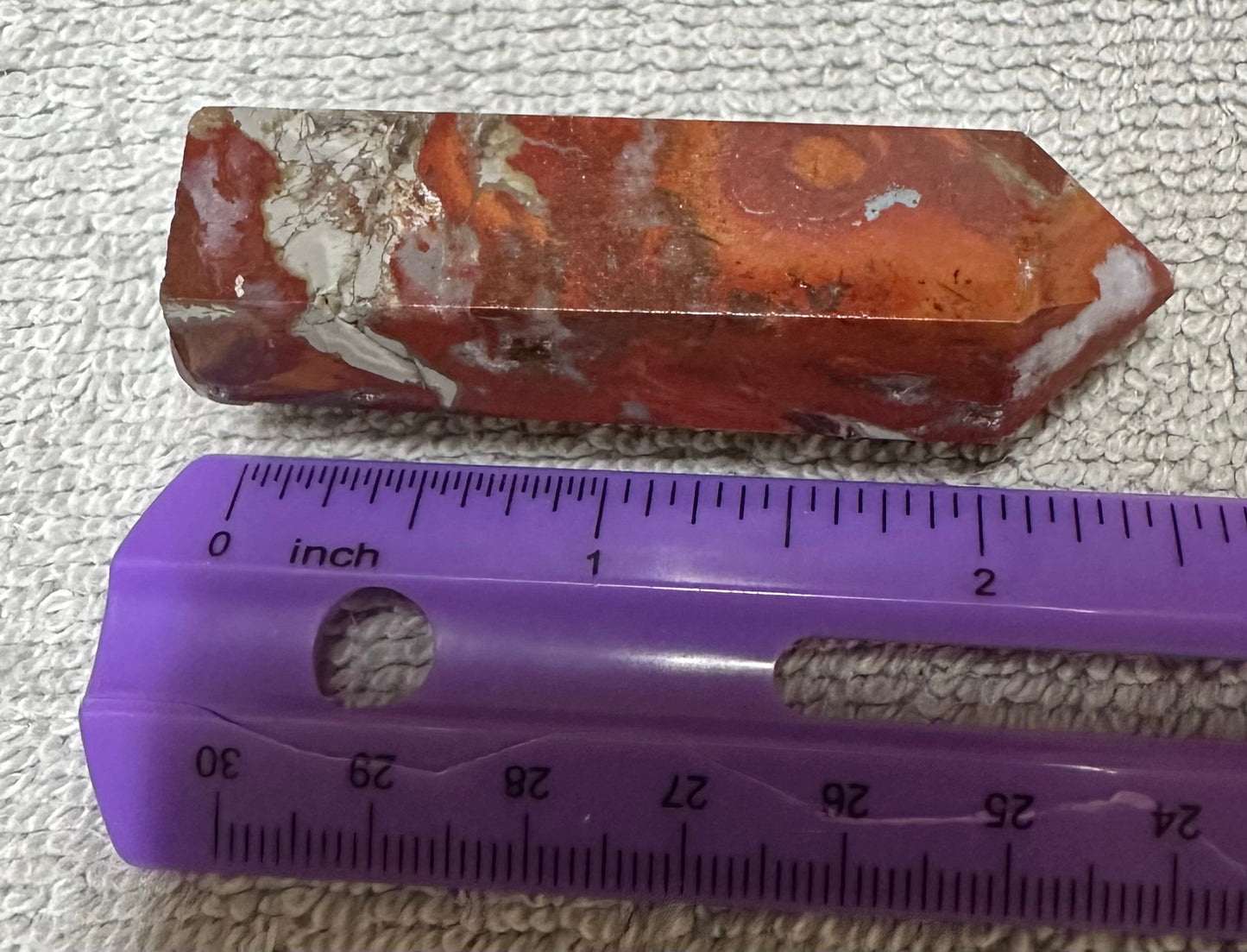 Natural Red Agate Obelisk Tower #4