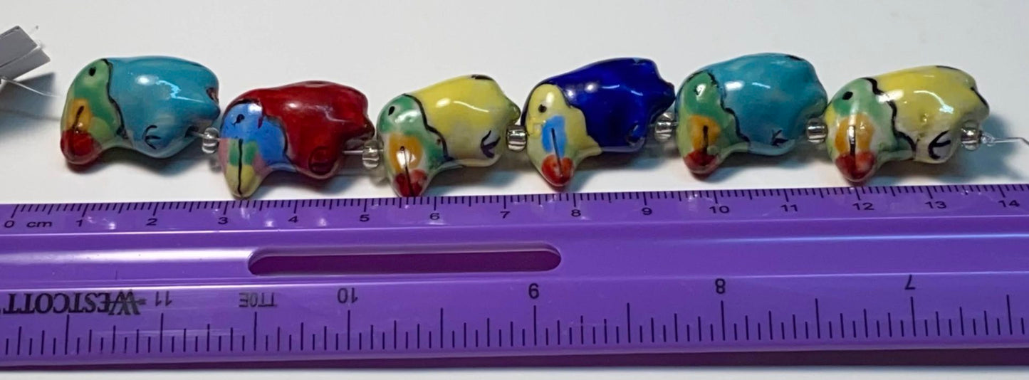 Multi Ceramic Toucan Strand