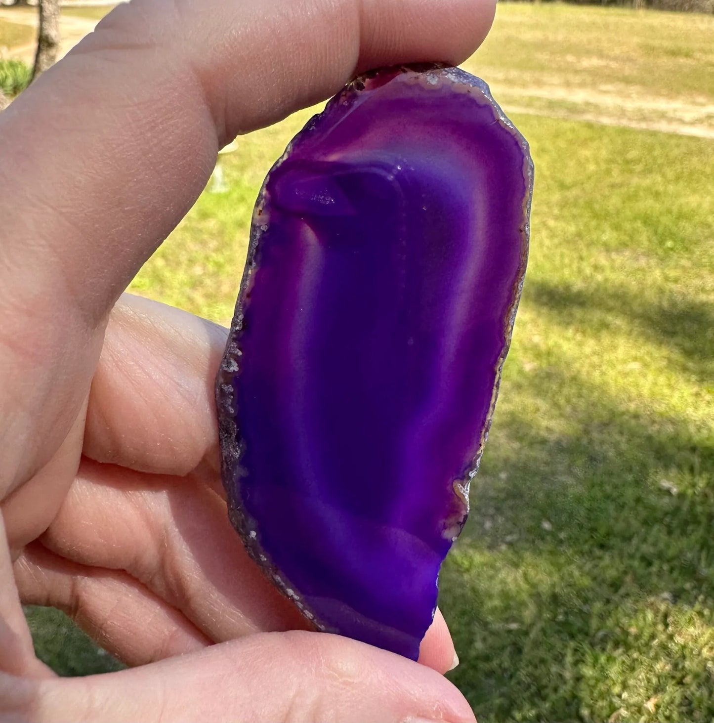 Purple Agate Slice #23