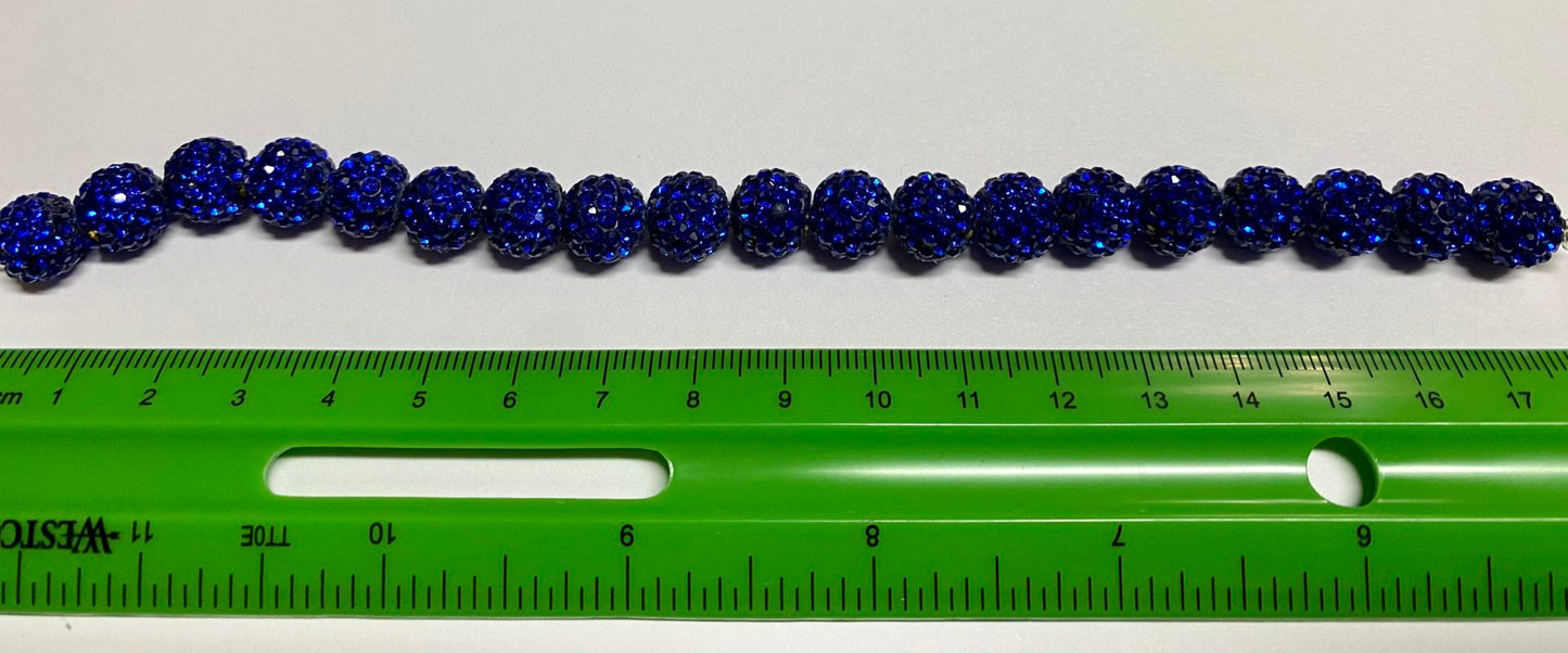 Sparkly Blue Bead Strand