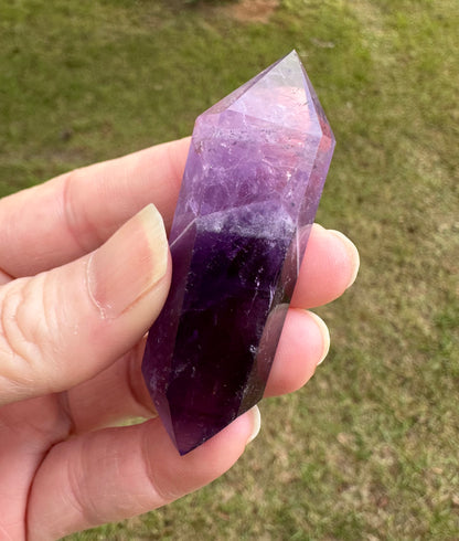 Double Terminated Phantom Amethyst Scepter Wand #22