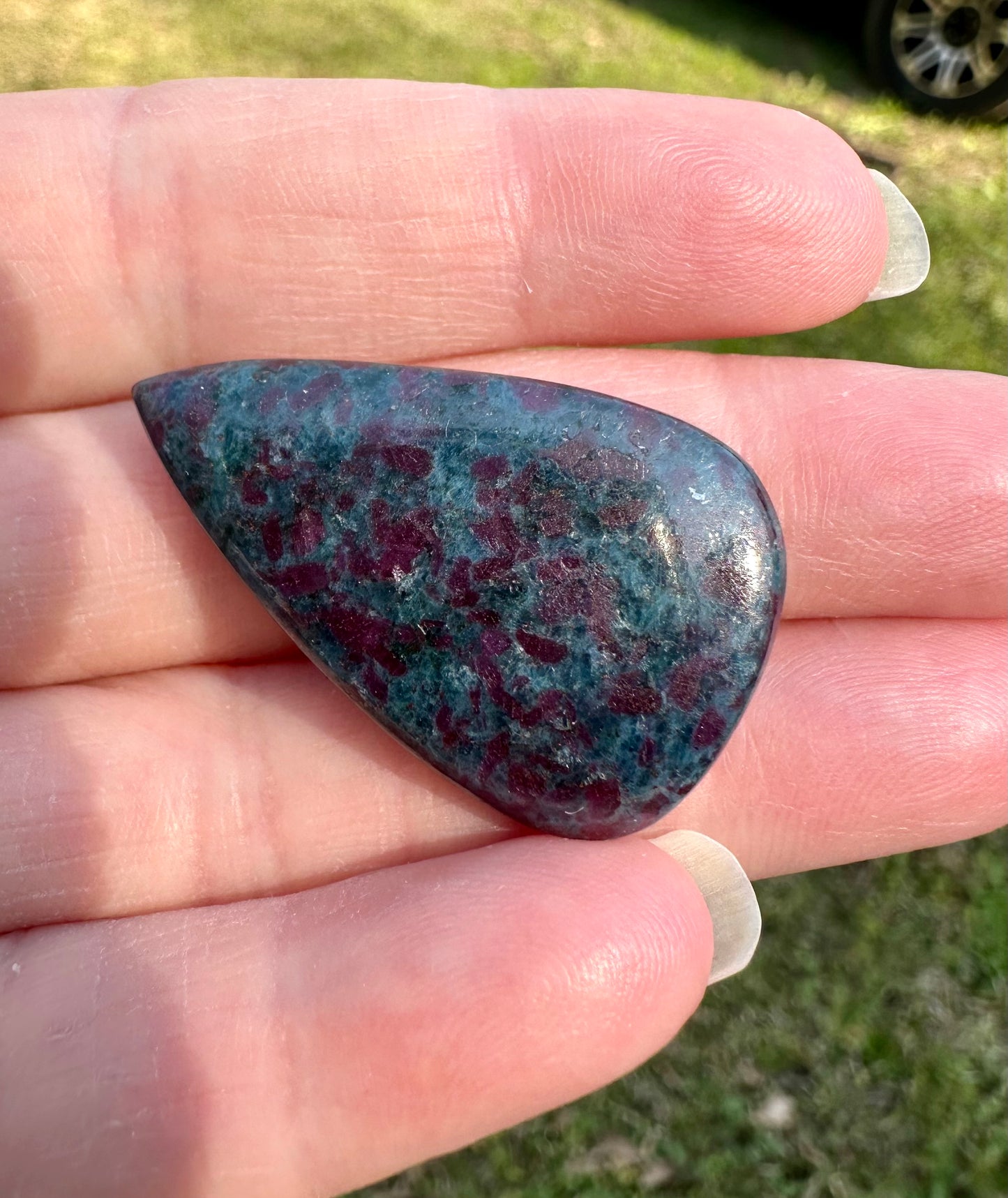 Ruby Kyanite Cabochon #1