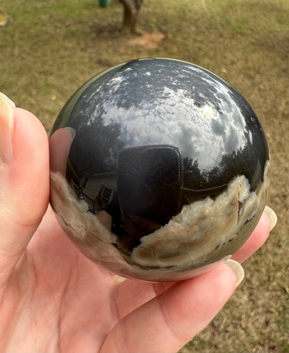 Volcano Agate Sphere UV Reactive #8