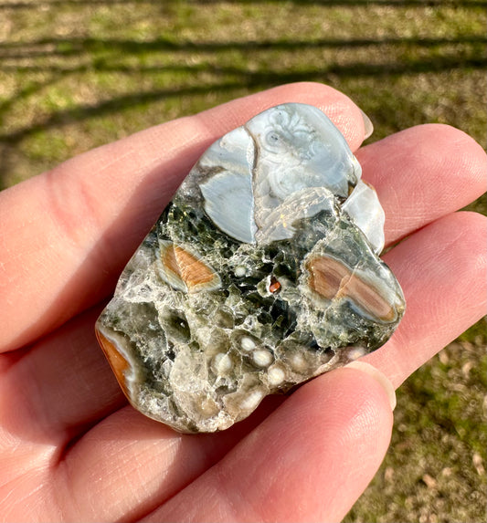 6th Vein Ocean Jasper Polished Freeform #14