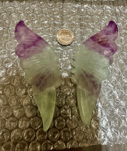 Fluorite Butterfly Wings & Stand #1