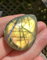 Pearshape Labradorite Cabochon 84a