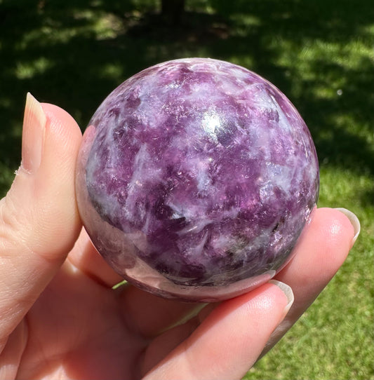 Spark Lepidolite Sphere #3