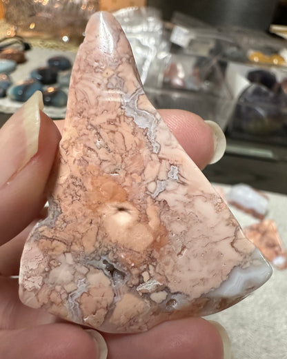 Pink Agate Freeform #16