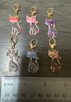 Whimsical Cat Charms Set of 6