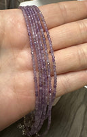 Natural 2mm Natural Amethyst Necklaces