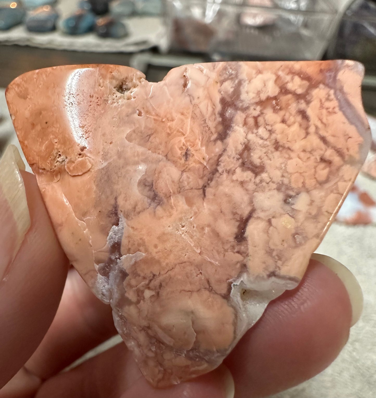 Pink Agate Freeform #17