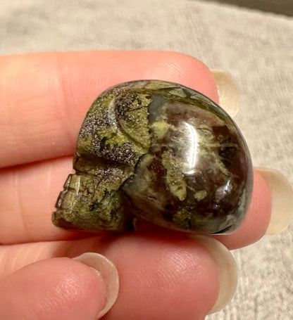 Dragons Blood Jasper Skull