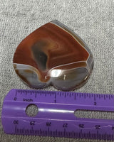 Carnelian Heart Palm Stone #10