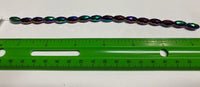 Faceted Multi-Color Tubular Glass Beads