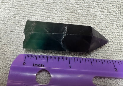 Dark Rainbow Fluorite Obelisk Tower #5