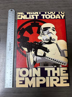 Join The Empire Framed Canvas Print