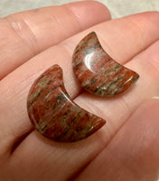 Brecciated Jasper Moon Pair