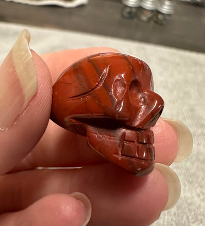 Red Jasper Skull