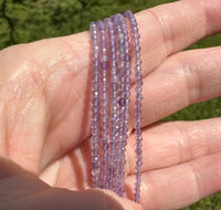 Natural 2mm Natural Amethyst Necklaces