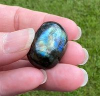 Shiny Labradorite Palmstone #17