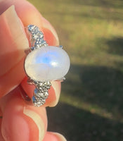 Natural Sri Lanka Moonstone Rings