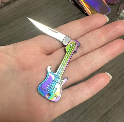 Multicolor Guitar Pocket Knife