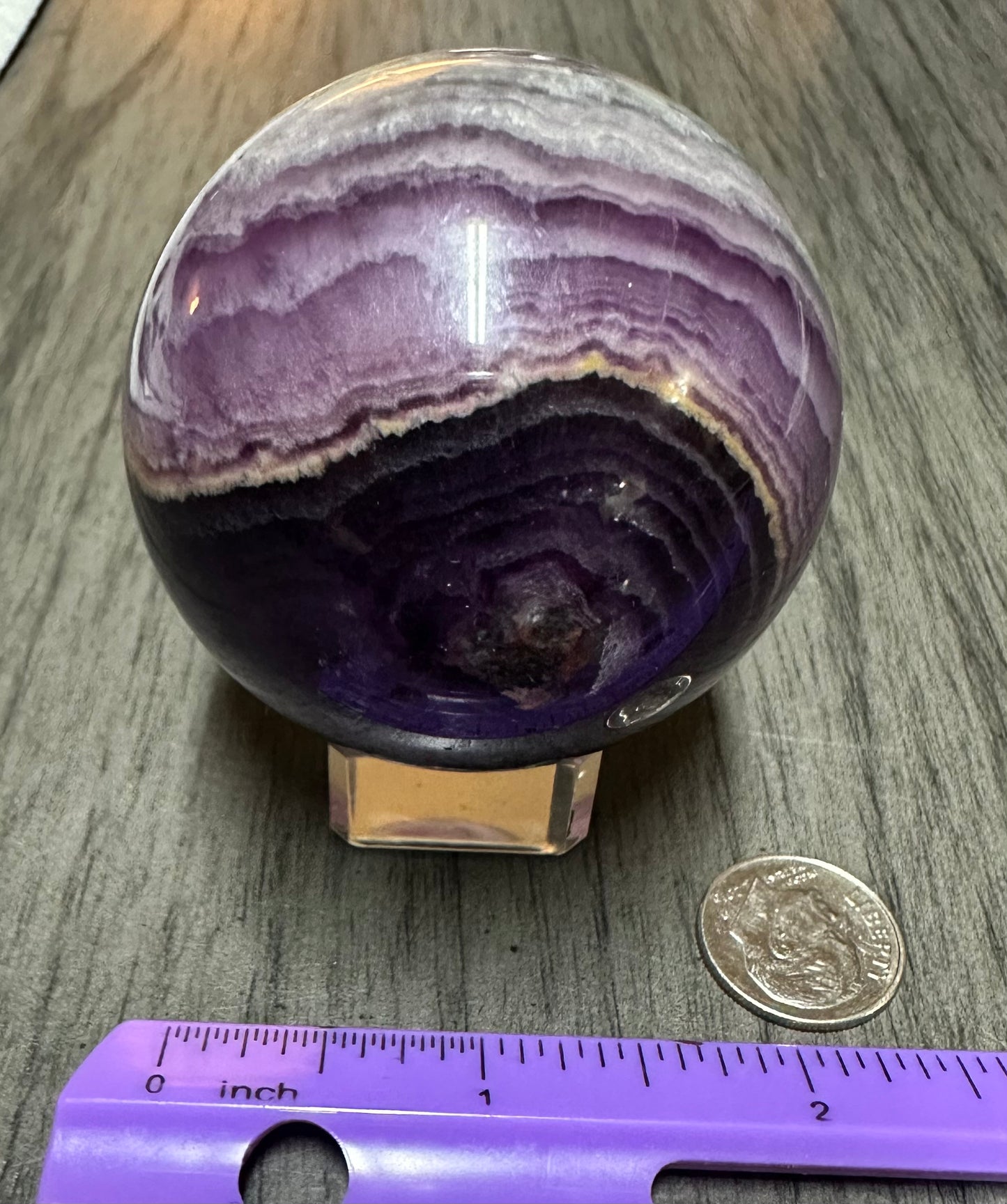 Deep Purple Fluorite Sphere #3