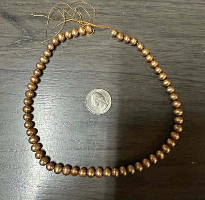 Bronze Freshwater Pearl Strand #6