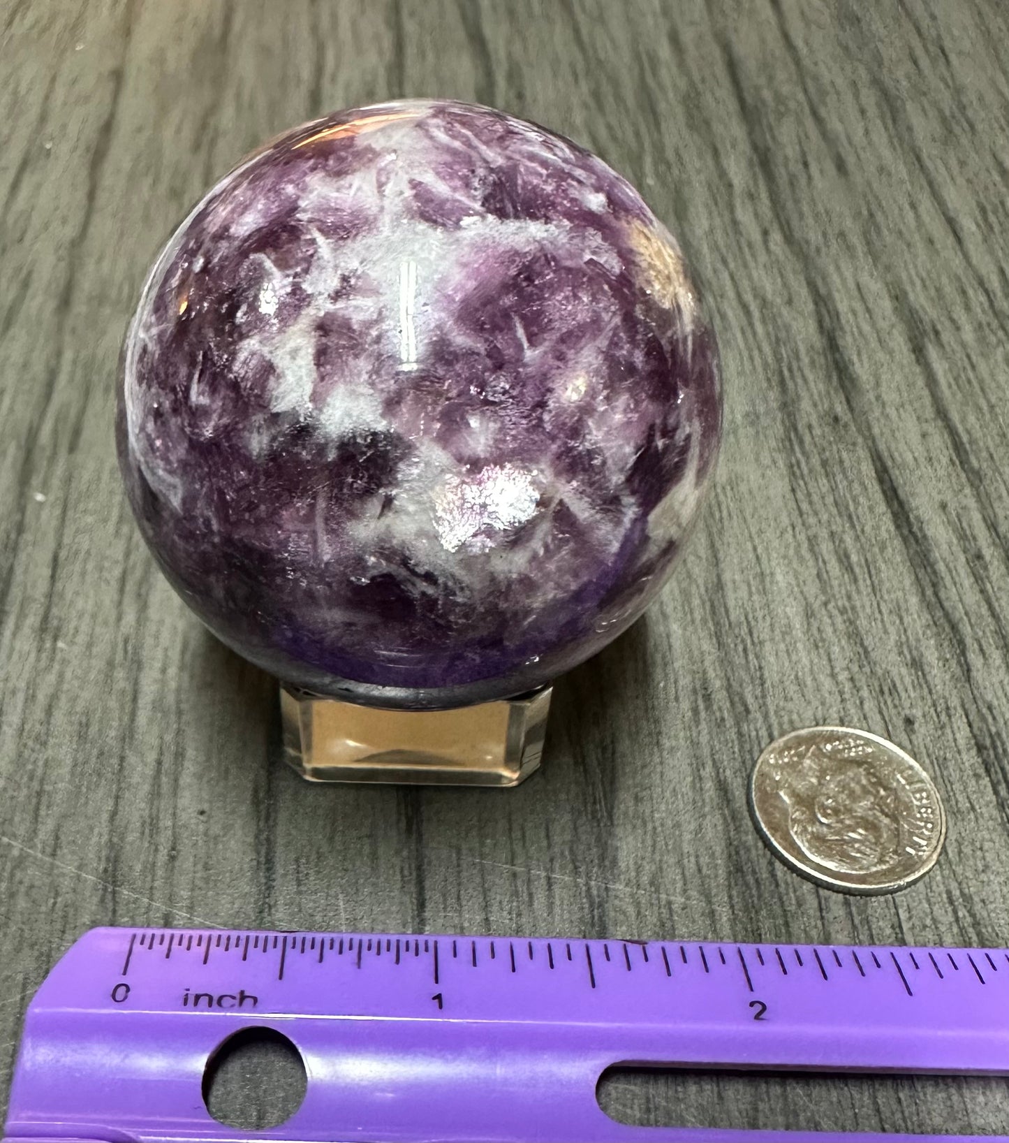 Spark Lepidolite Sphere #2