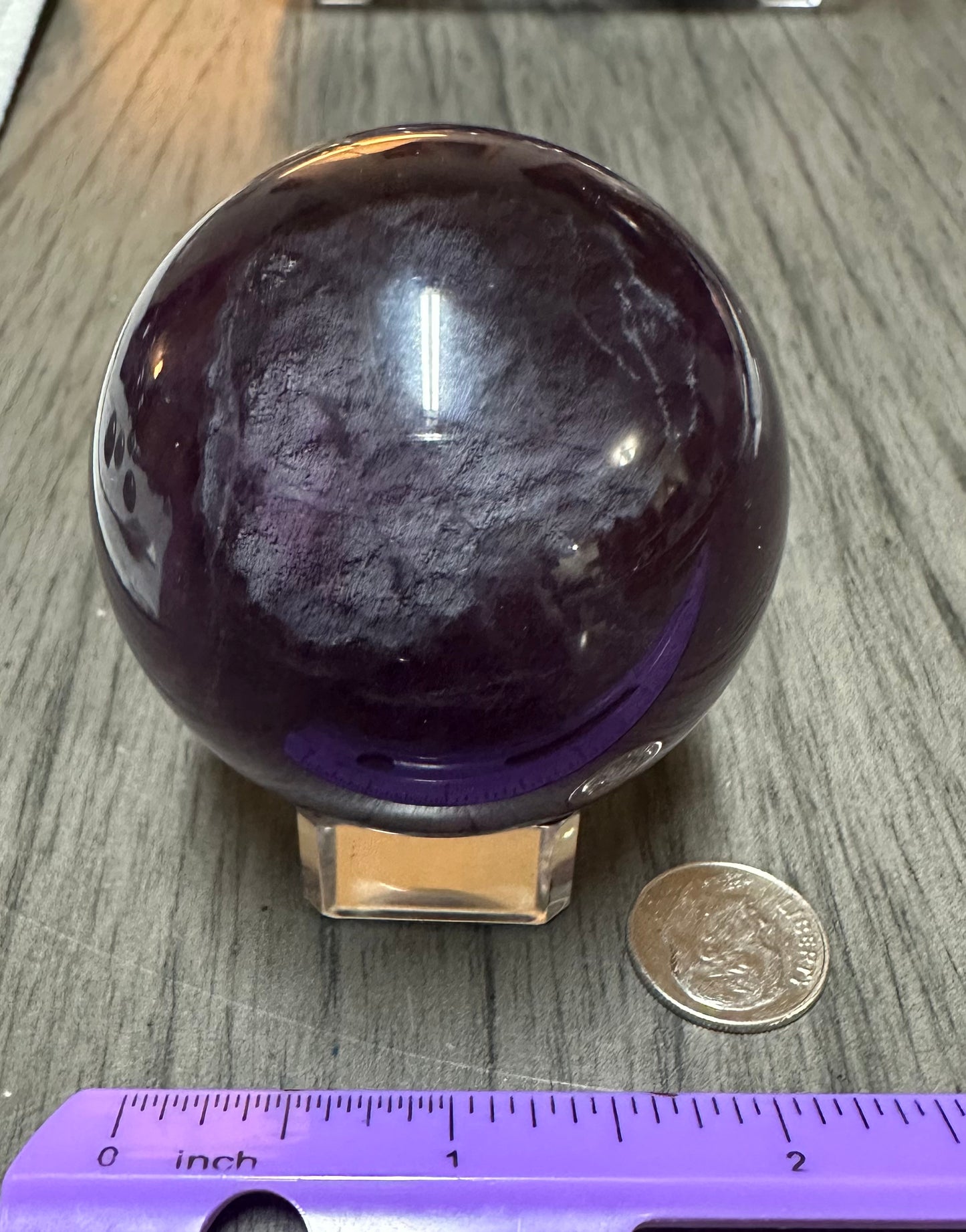 Deep Purple Fluorite Sphere #1