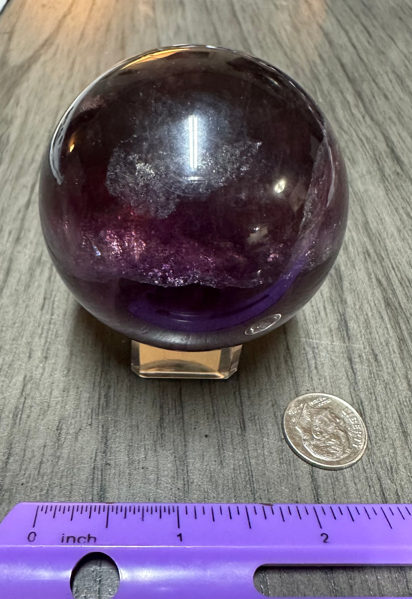 Deep Purple Fluorite Sphere #4