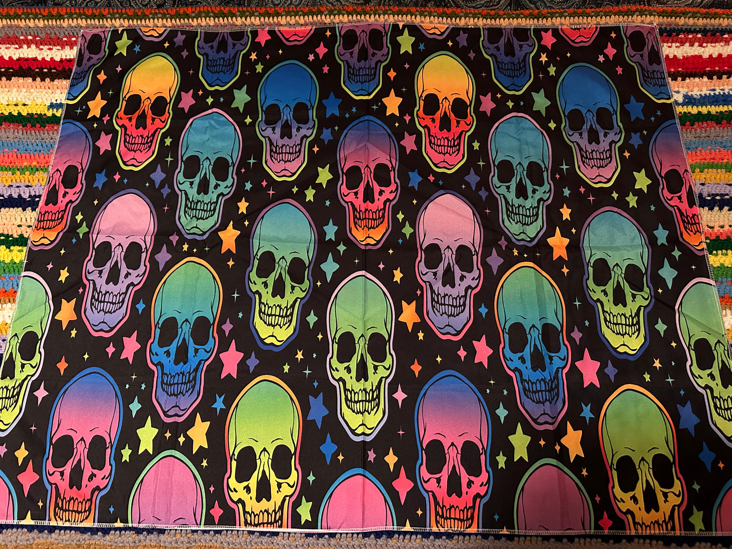 Coloful Skull Tapestry