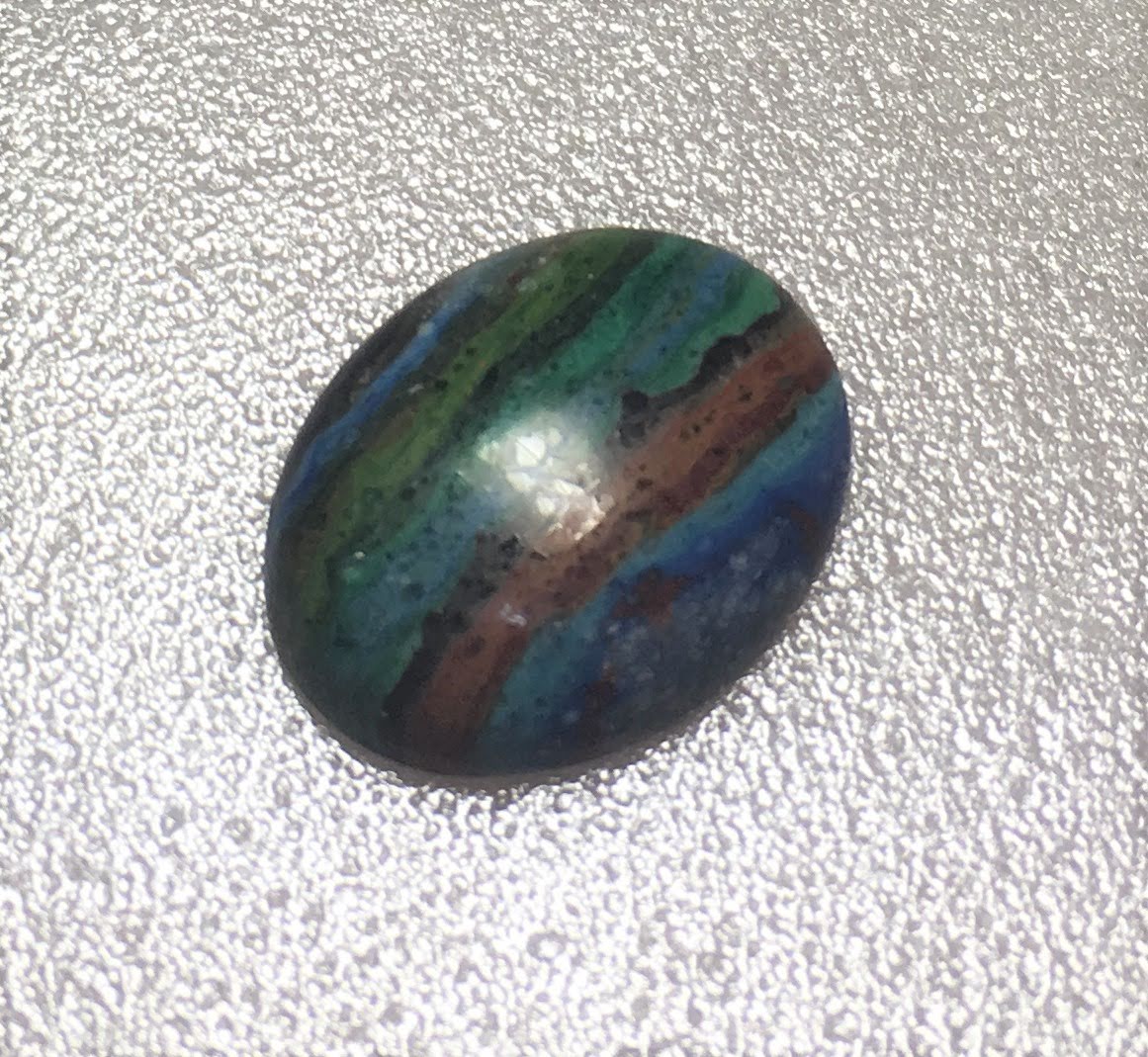 Rainbow Calsilica 20x15mm Oval 9.75ct